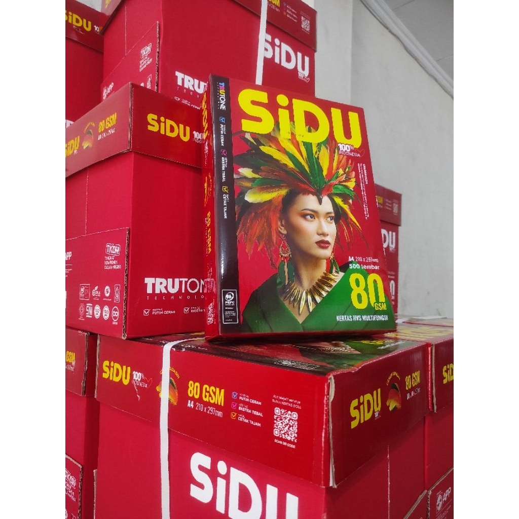 KERTAS HVS 80 GRAM A4 SIDU isi 500 lembar
