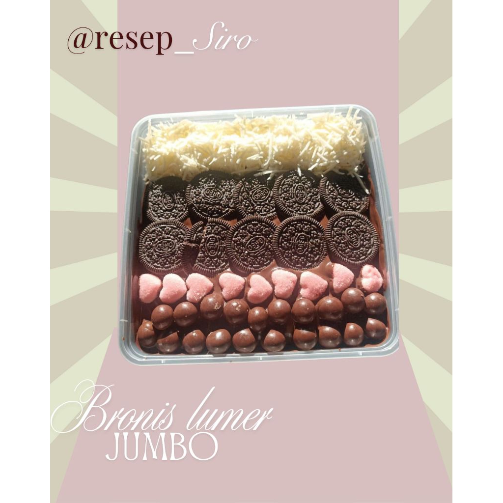 Disert Brownies lumer coklat jumbo 1000 ml