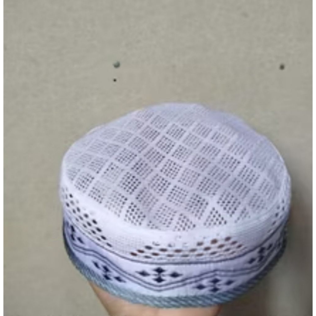 Kopiah /Peci hajir marawis , kopiah surut 3 jari/5cm ,peci jaring lulu