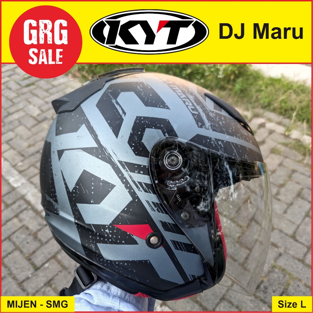 Helm Bekas Second KYT DJ Maru Motif Doff