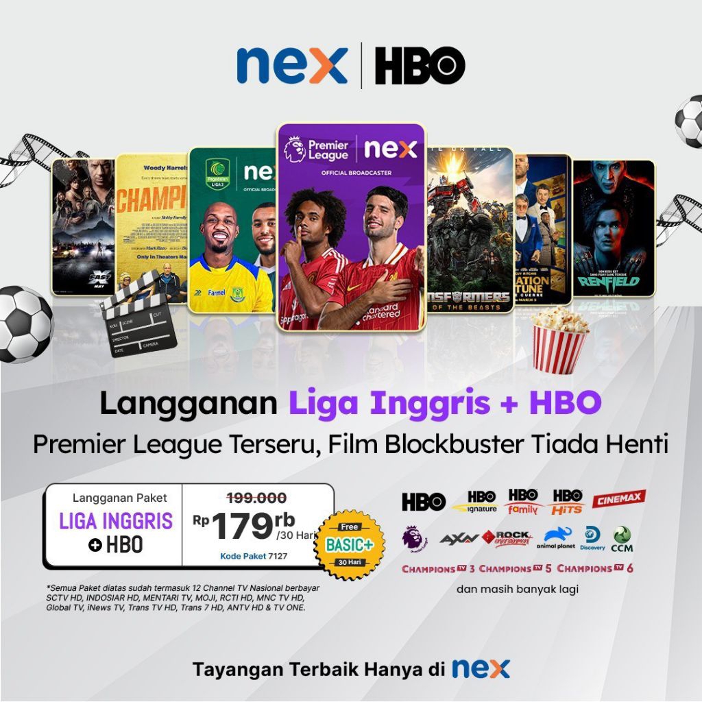paket liga inggris nex parabola lengkap proses cepat