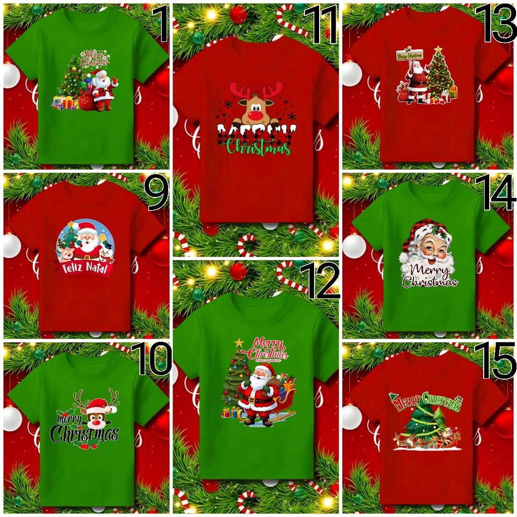KAOS NATAL ANAK-ANAK 2025 02/ BAJU KAOS NATAL ANAK-ANAK UNISEX / ATASAN KAOS NATAL ANAK-ANAK TERBARU