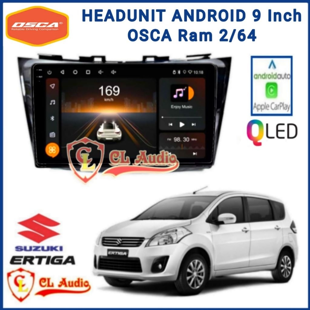 Head Unit Android OSCA 9 Inch Suzuki Ertiga/Swift  Ram 2/64GB