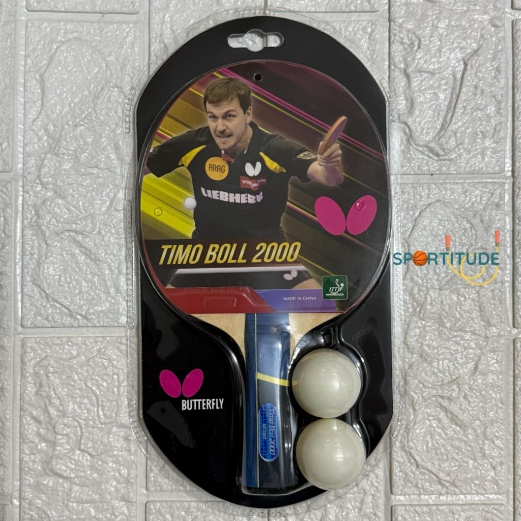Bet Pingpong Bet Tenis Meja Bat Pingpong Butterfly TIMO BOLL 2000 ORIGINAL
