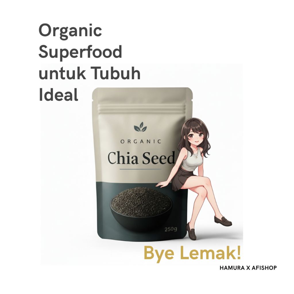 CiaSeed Obat Pencernaan 250gram | Chia Seed | ChiaSeed | Cia Seed | Cia Seeds | Obat Herbal Diet