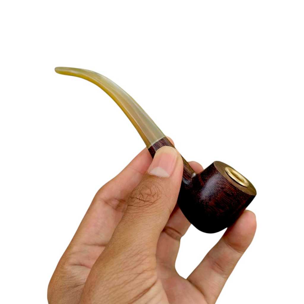 Once pipa rokok galih asem asli original premium 12cm cangklong tenggelam di air murah meriah