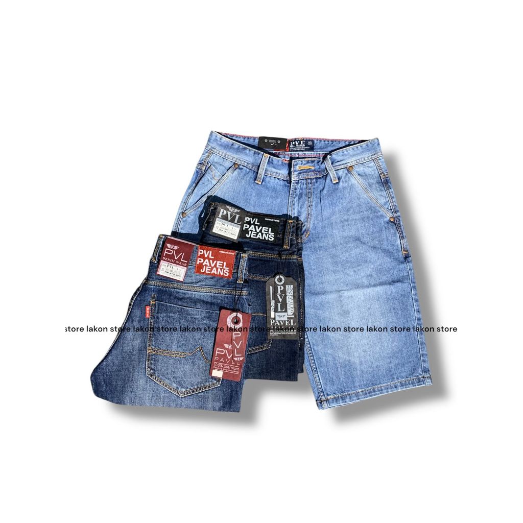 celana jeans pendek pavel premium