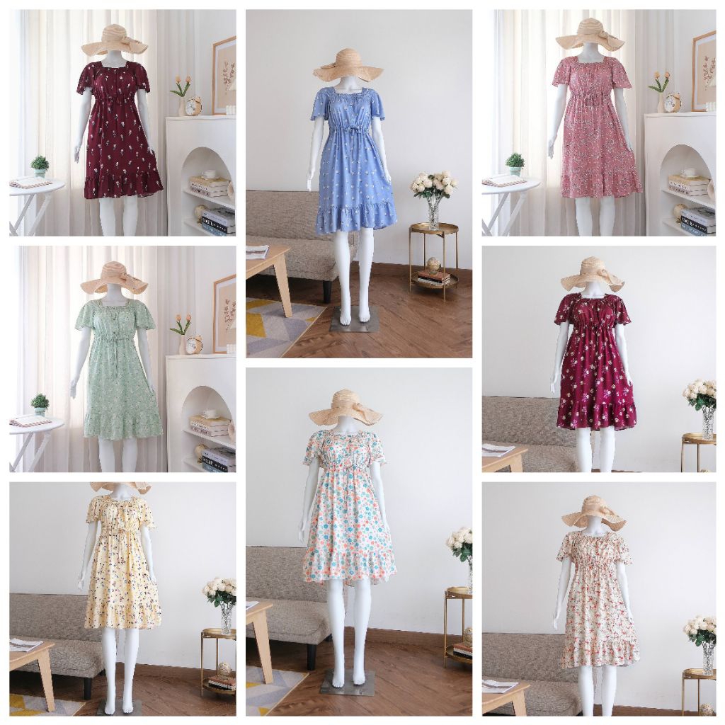 KAYLA DRESS | HOMEDRESS RAYON PREMIUM HOMEWEAR TERBARU DASTER PANJANG MURAH KEKINIAN JUMBO BUMIL GRO