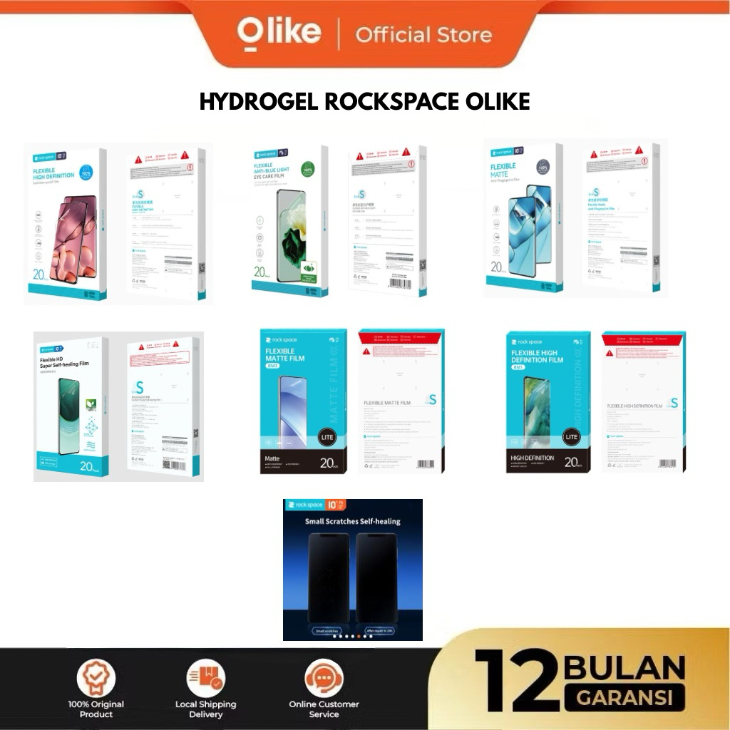 HIDROGEL OLIKE OASE ROCKSPACE HIDROGEL 20pc/box CLEAR MATTE ANTI BLUELIGHT PRIVACY