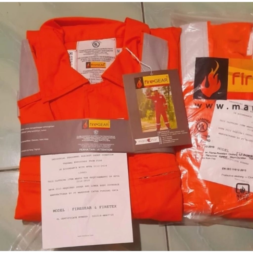 Wearpack Coveroll Fire TEX / Fire Gear - Work X Wear - 3FC Anti  Flame Resistance NFPA 2112 Anti Api