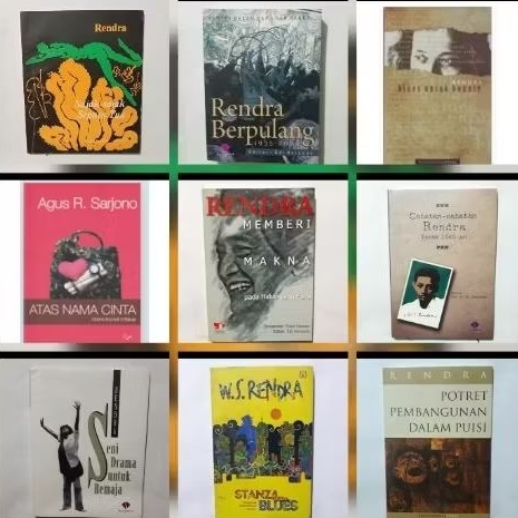 Buku Puisi Drama W.S Rendra/Ajip Rosidi/Sastra Lainnya