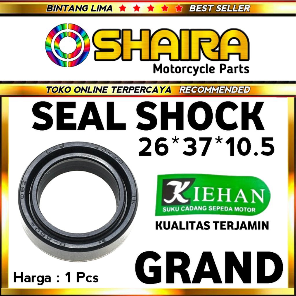 SEAL SHOCK DEPAN GRAND / SUPRA / REVO / BEAT / VARIO / MIO / SMASH / JUPITER / VEGA / SATRIA FU / SE