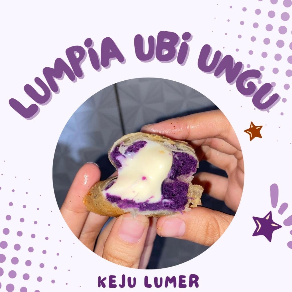 LUMPIA UBI UNGU COKLAT KEJU LUMER