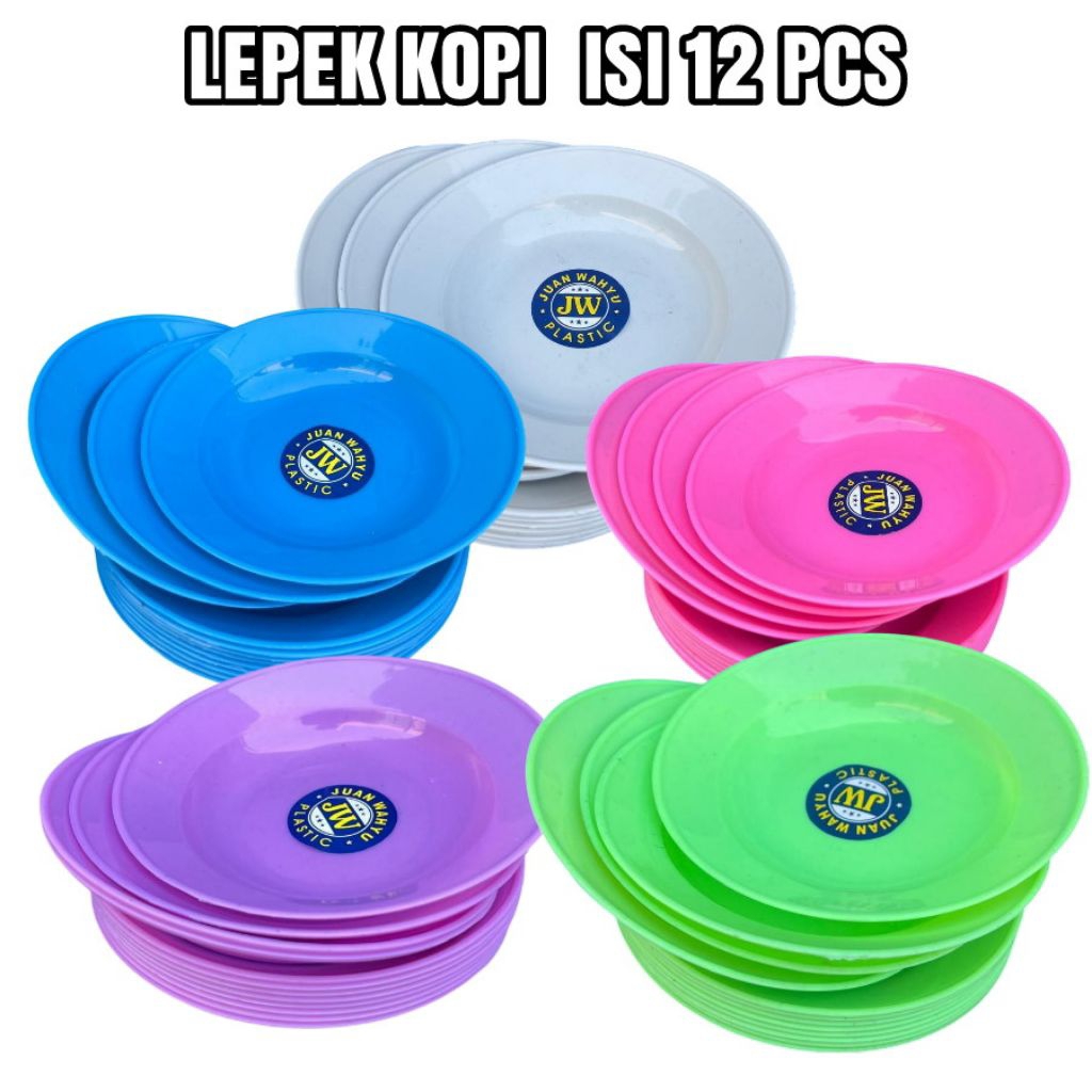PAKET SUPER MURAH Lepek Kopi 1 lusin Piring Kecil / Alas Gelas Tahan panas