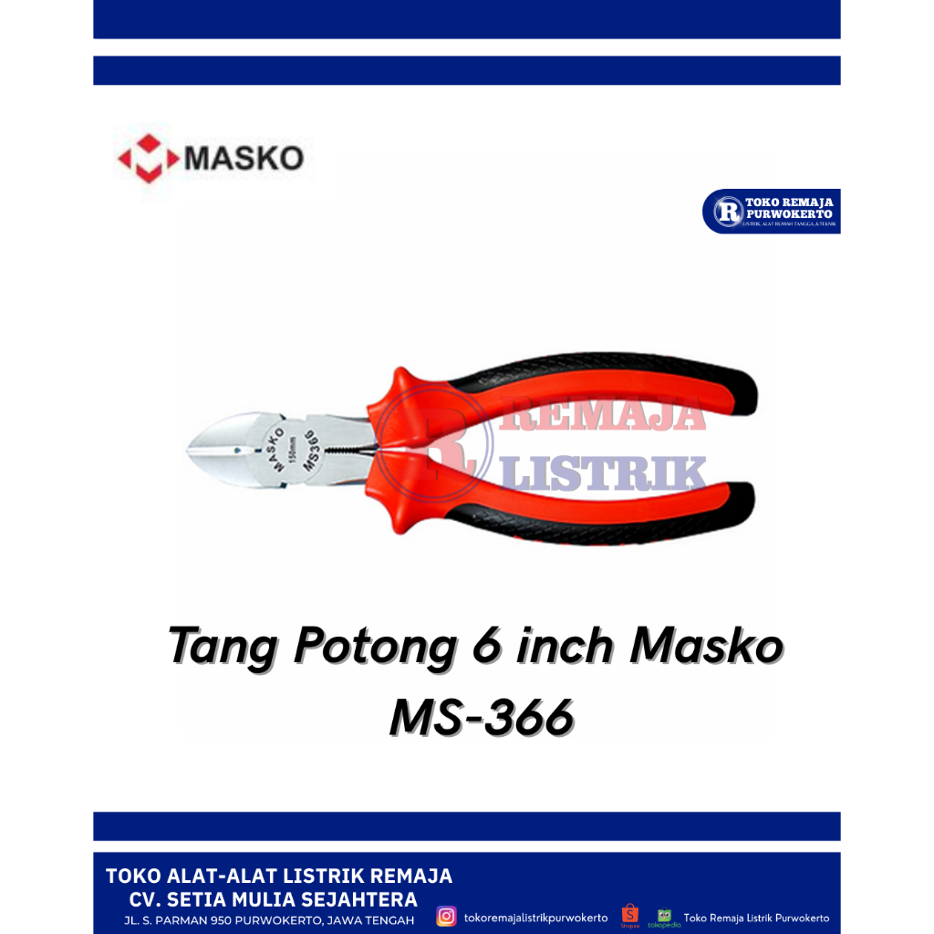 Tang Potong Kabel 6 Inch Masko MS - 366
