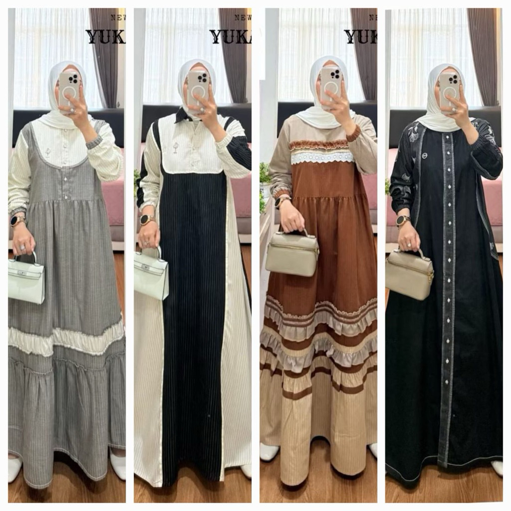 GAMIS KATUN KOMBINASI SYAINA BY SEMUT ORIGINAL