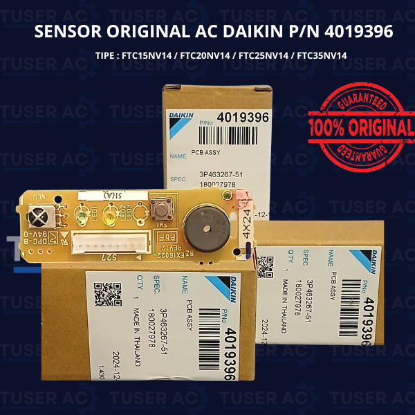 SENSOR DAIKIN Thailand ORIGINAL FTC PN 4019396 Tipe FTC15NV14 / FTC20NV14 / FTC25NV14 / FTC35NV14 / 