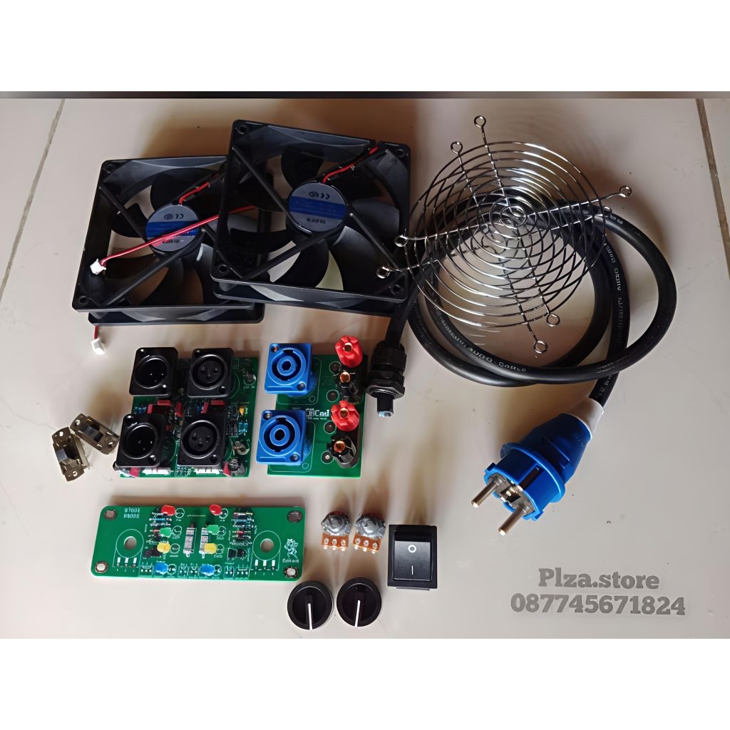 Aksesoris box power amplifier tipe N9000/P9000/N7000/PCX2/PCX3/N10000/P7000 kualitas bagus perlengka