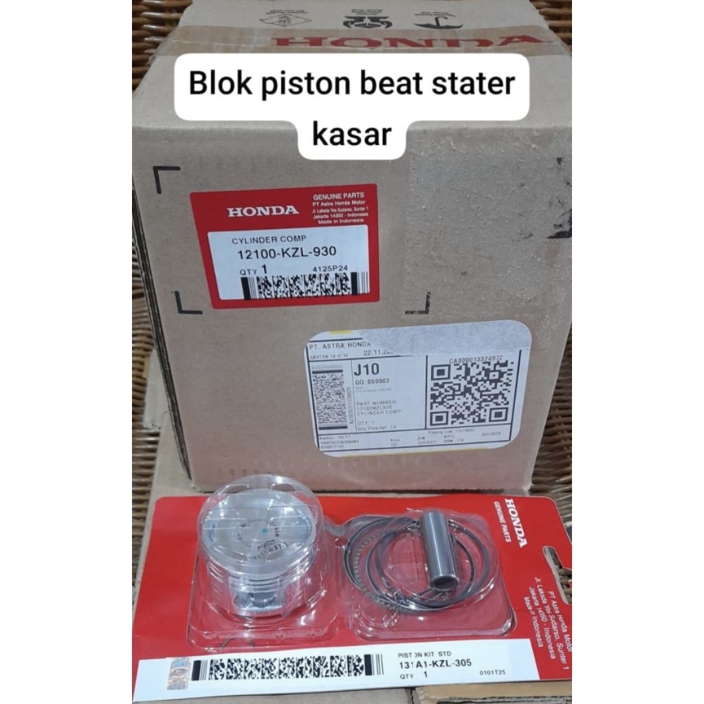 CYLINDER COMP BEAT FI SPASY FI VARIO 110 BLOK SEHER BLOK PISTON SET PISTON 12100KZL930 PISTON KIT 13