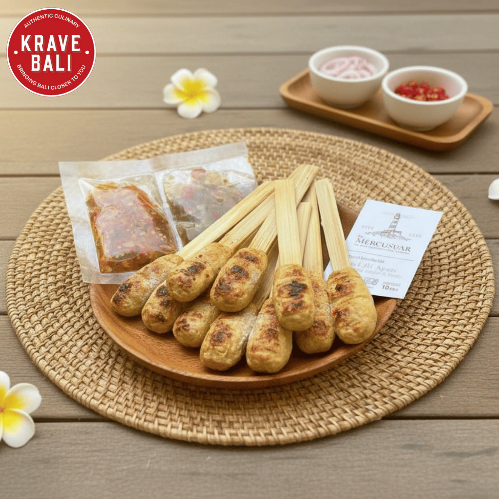 Nikmati Masakan Bali di Rumah Sate Lilit Ayam Mercusuar (10 Tusuk) dengan Sambal Khas dari KRAVE BAL