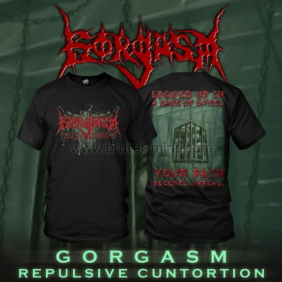 GORGASM - Repulsive Cuntortion - Tshirt Distro / kaos band metal original / tshirt musik / baju hita