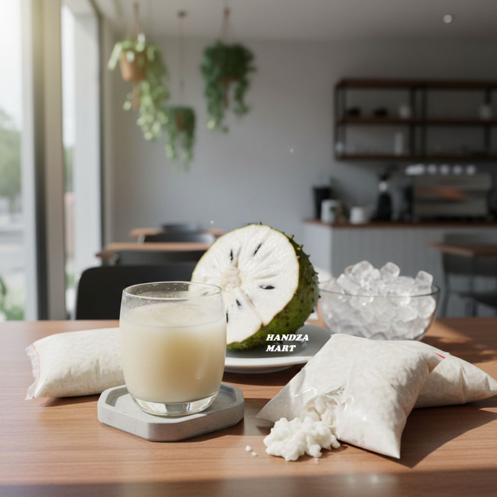 Buah Sirsak Tanpa Biji Frozen 1 Kg / Daging Sirsak  Non Biji