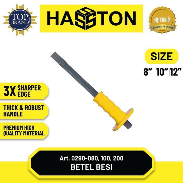 HASSTON -  Betel Besi 8"~12" / Betel Topi Pegangan Karet PVC (0290-XXX)