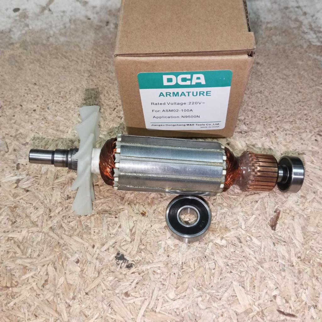 ARMATURE DCA ASM02-100 A ANGKER ROTOR GURINDA TANGAN DCA ASM 02-100 A ASM02 100 A ORIGINAL DCA