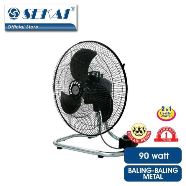 SEKAI Kipas Angin Dinding/Meja 18 Inchi High Performance HFN-1856 PO / HWN-1857 PO