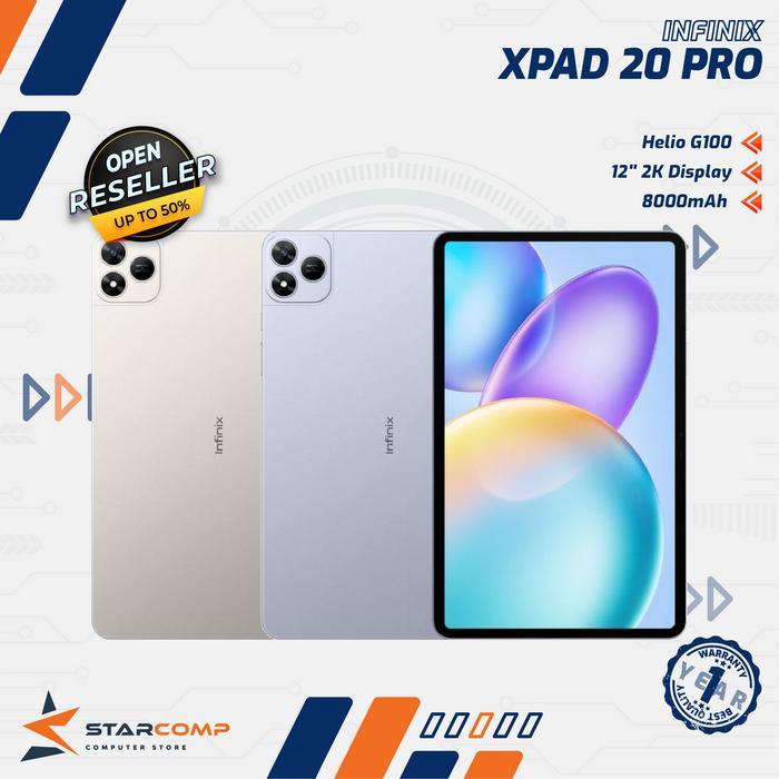 Infinix XPAD 20 PRO 8/256 4G LTE Helio G100 Ultimate 12" 2K Display Garansi Resmi