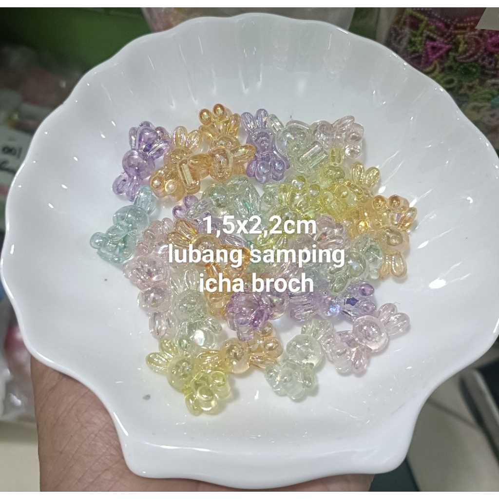 mute manik kelinci bening kilap AB ecer 50gram(a)