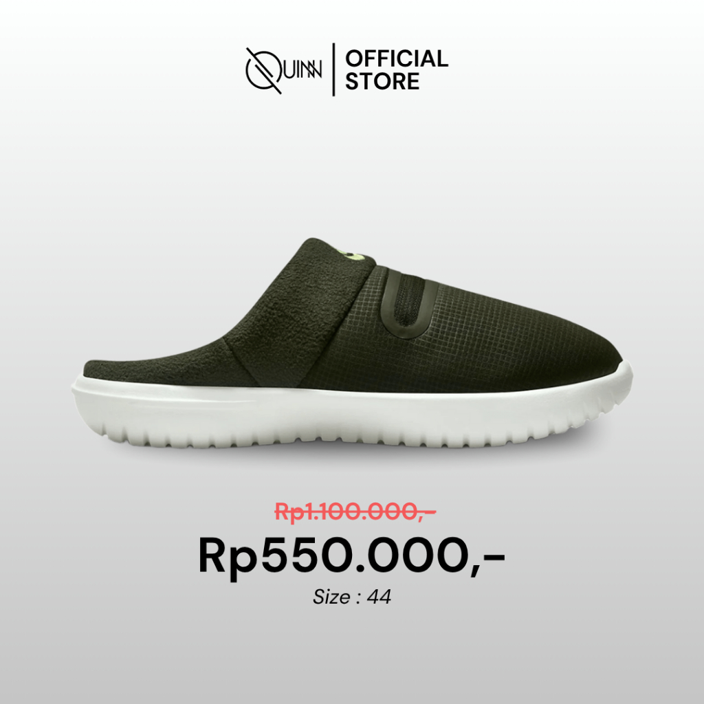 Nike Burrow Cozy Slides Sandals BNWT DC1456-300 / Sendal Slide Slip On Pria Green