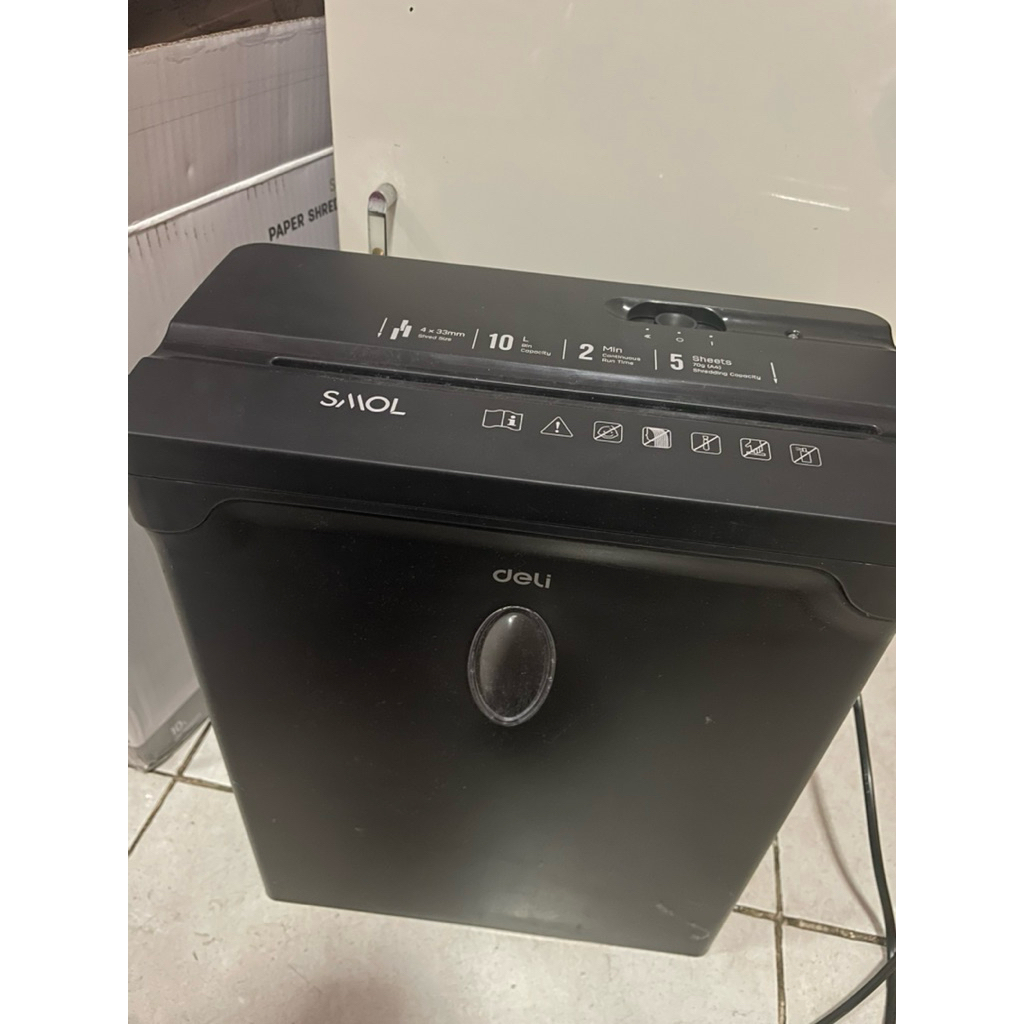 [Preloved] Deli Paper Shredder / Penghancur Kertas ET014