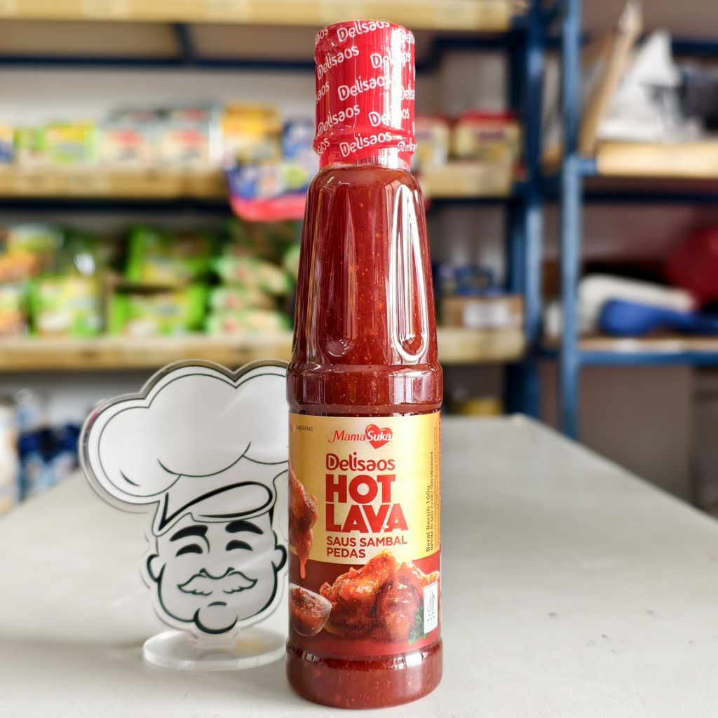 Saus Sambal Hot Lava Mama Suka / Hot Lava Saus Mama Suka 160Gr / Saus Hot Lava 160Gr