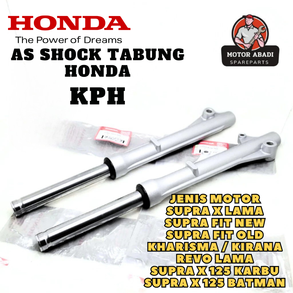 51400-KPH-881 ORIGINAL As Shock Depan + Tabung KPH Honda Supra X Lama Supra Fit New Old Kharisma Kir