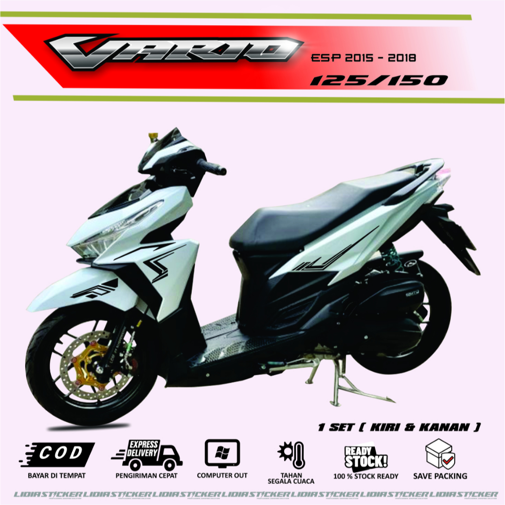STRIPING STIKER VARIO ESP 001 2016 CUTTING STICKER BAHAN MAXDECAL