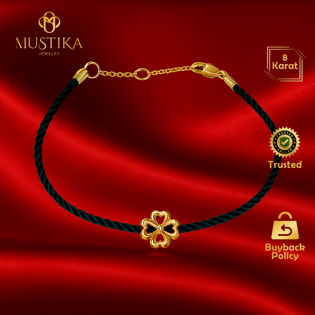 Gelang Emas Fashion 8K / 375 Model Tali Mustika Gold Jewelry