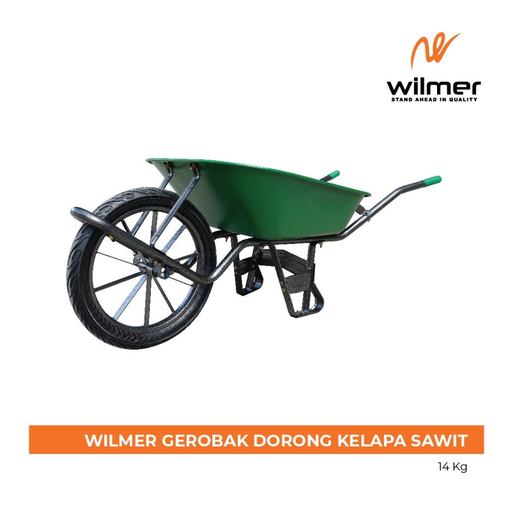 WILMER Gerobak Kelapa Sawit - Gerobak Sorong - Gerobak Angkong - Gerobak Dorong 14 Kg