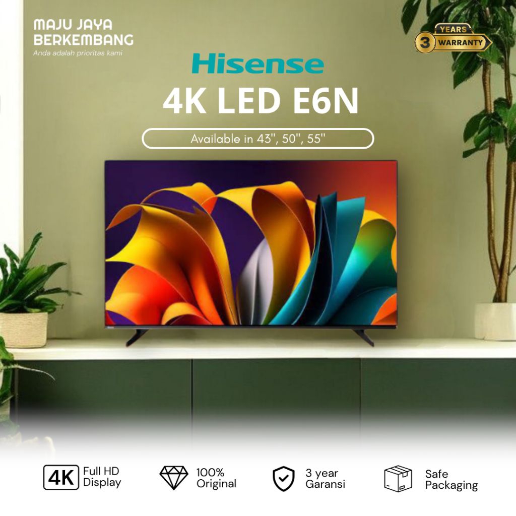 HISENSE 43E6N 4K Google TV 43 Inch e6n