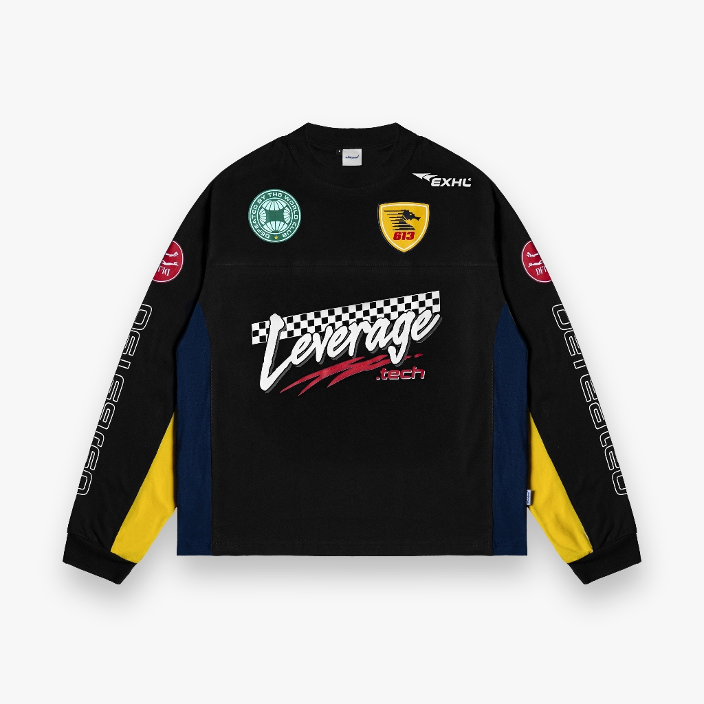 Exhale Apparel Boxyfit Longsleeve Laverage Black