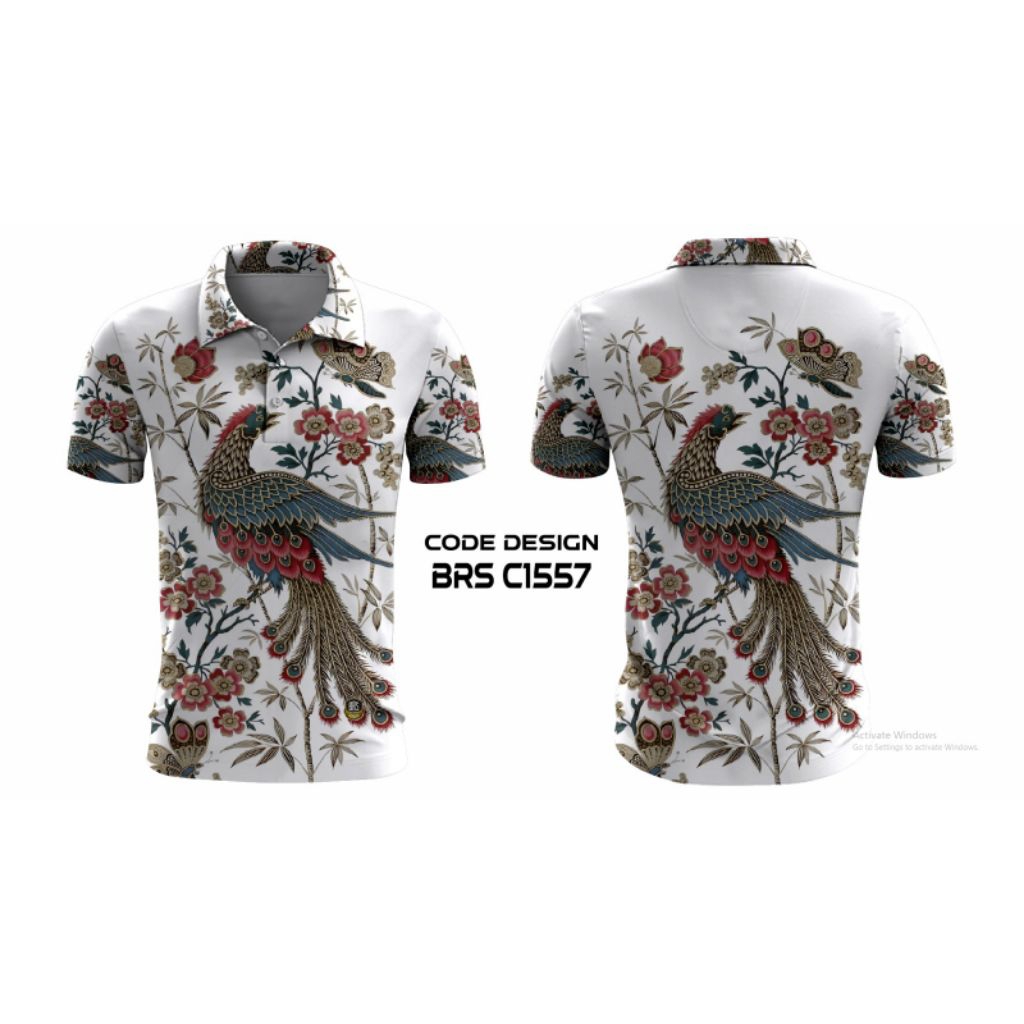 KAOS KERAH BATIK JERSEY FULL PRINTING CENDRAWASIH PAPUA//NYAMAN DIPAKAI//FREE CUSTOM WARNA