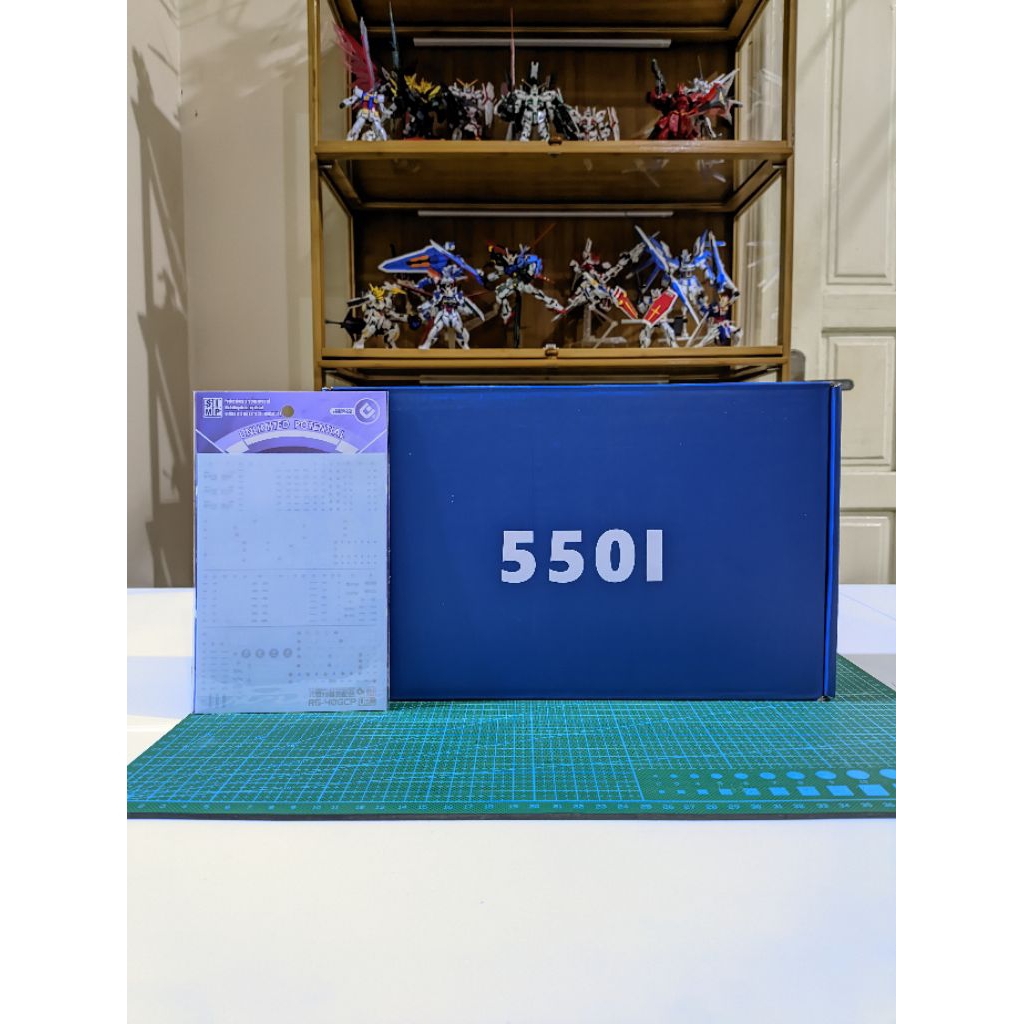 RG 1/144 ChangLong 5501 RX-78-2 Ver 2.0 GBase Color(Biru) Fighter Model Kit Bonus WSD