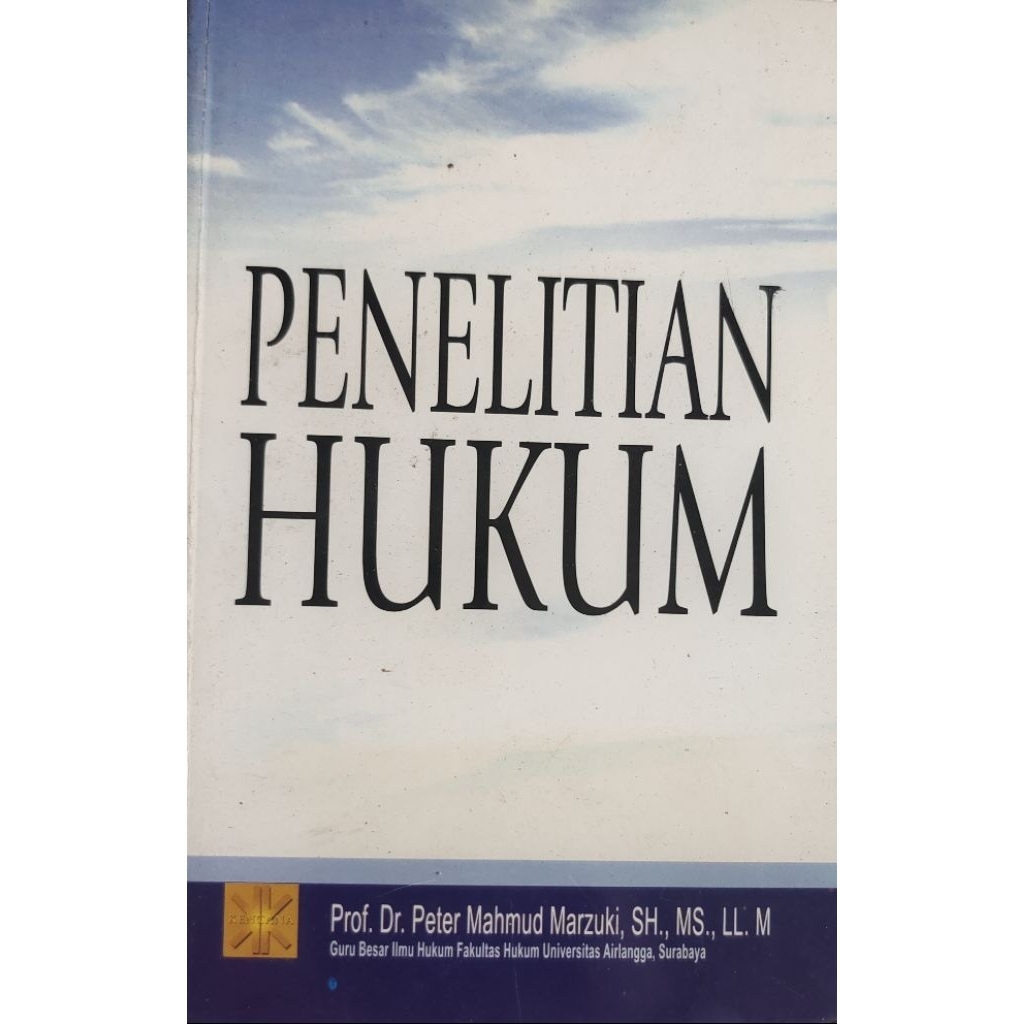 BUKU PENELITIAN HUKUM BEKAS ORIGINAL
