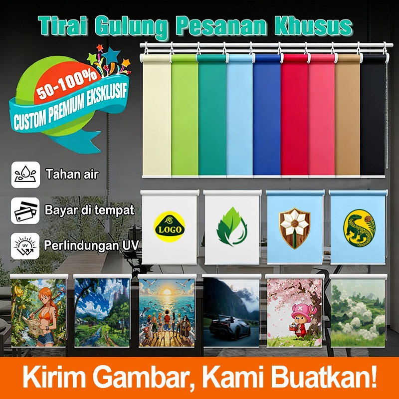Tirai Custom Ukuran//✅Custom LOGO untuk Tirai//Custom Ukuran Presisi ✅//Solusi Tirai Industri//Cocok