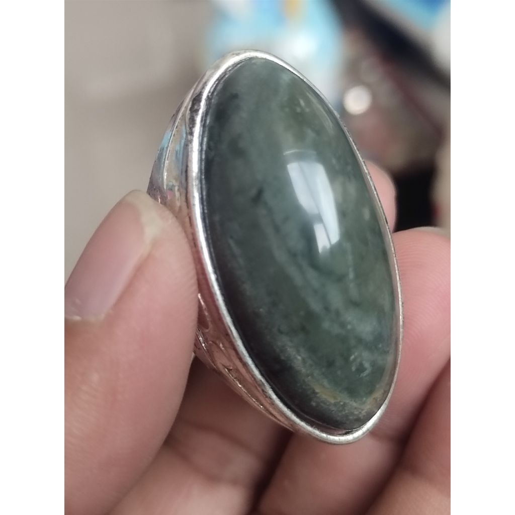batu cincin hijau Garut model pandan 01