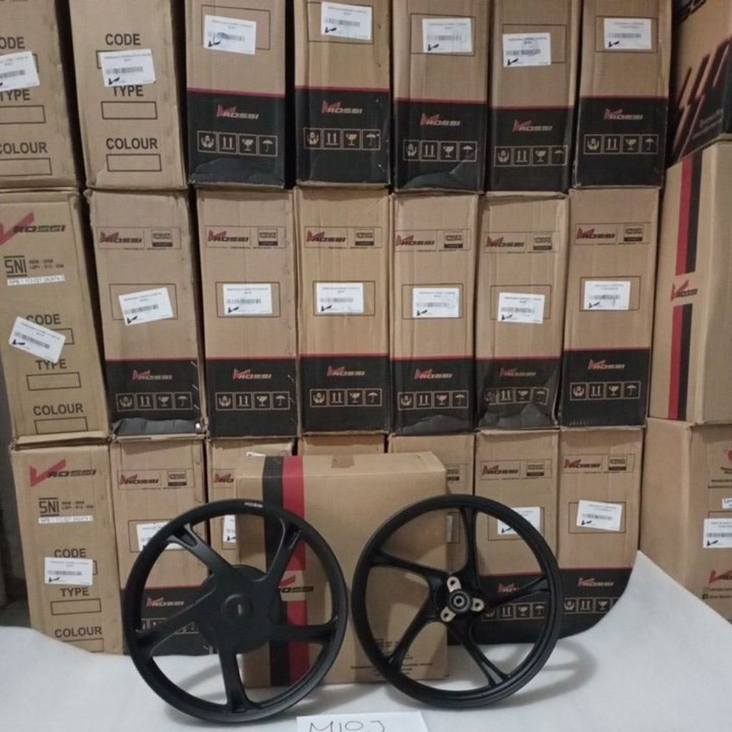 Velg racing Mio J Macho Black Vrossi Veleg Mio J Palang 5 Hitam original Vrossi