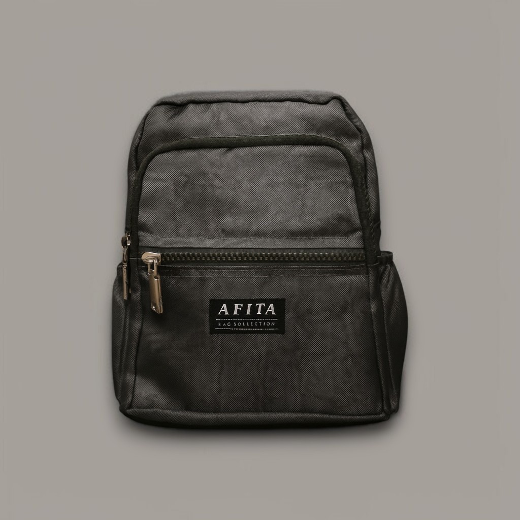 Tas Kuliah Wanita / Ransel Wanita Terbaru Daily Use – Backpack Kuliah / Kerja / Jalan Hitam Simple E