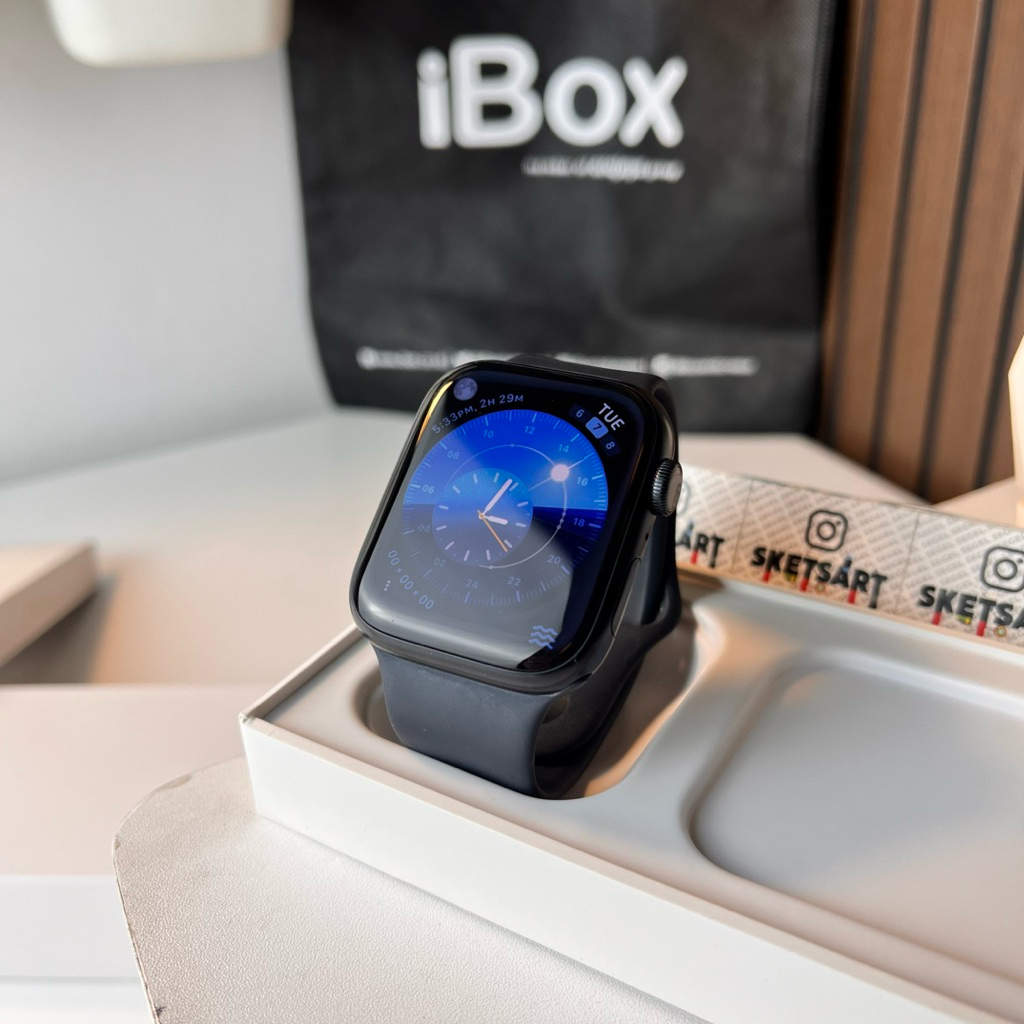 Apple Watch Series 8 45mm iBox Black iwatch Battery Health 100% Original