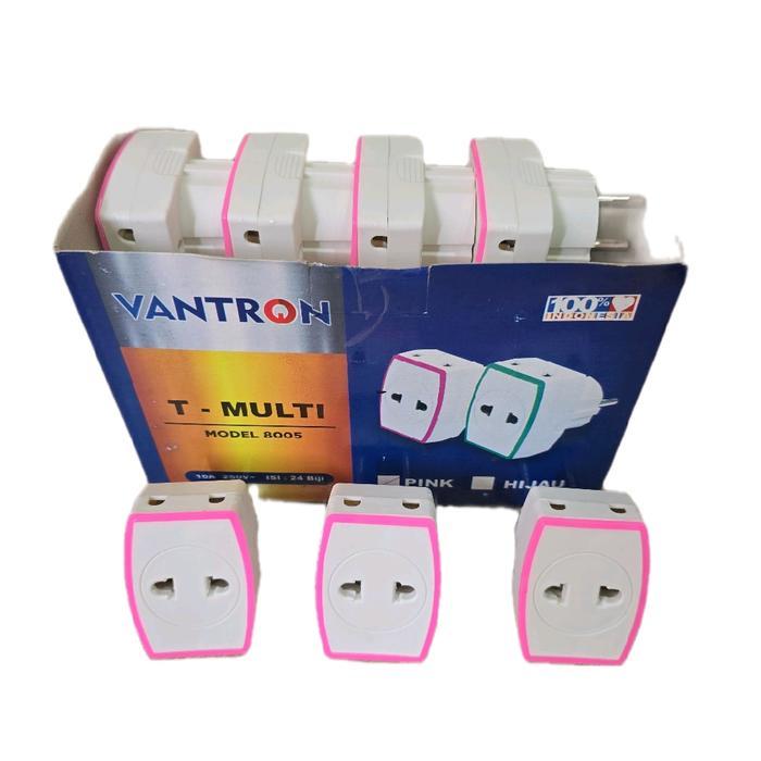 VANTRON Steker T Multi / Colokan T Multi 3 Lubang / T Mini / Colokan Listrik