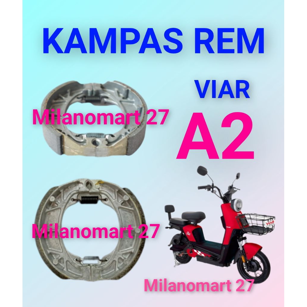 kampas rem viar A2 kampas rem sepeda listrik viar a2